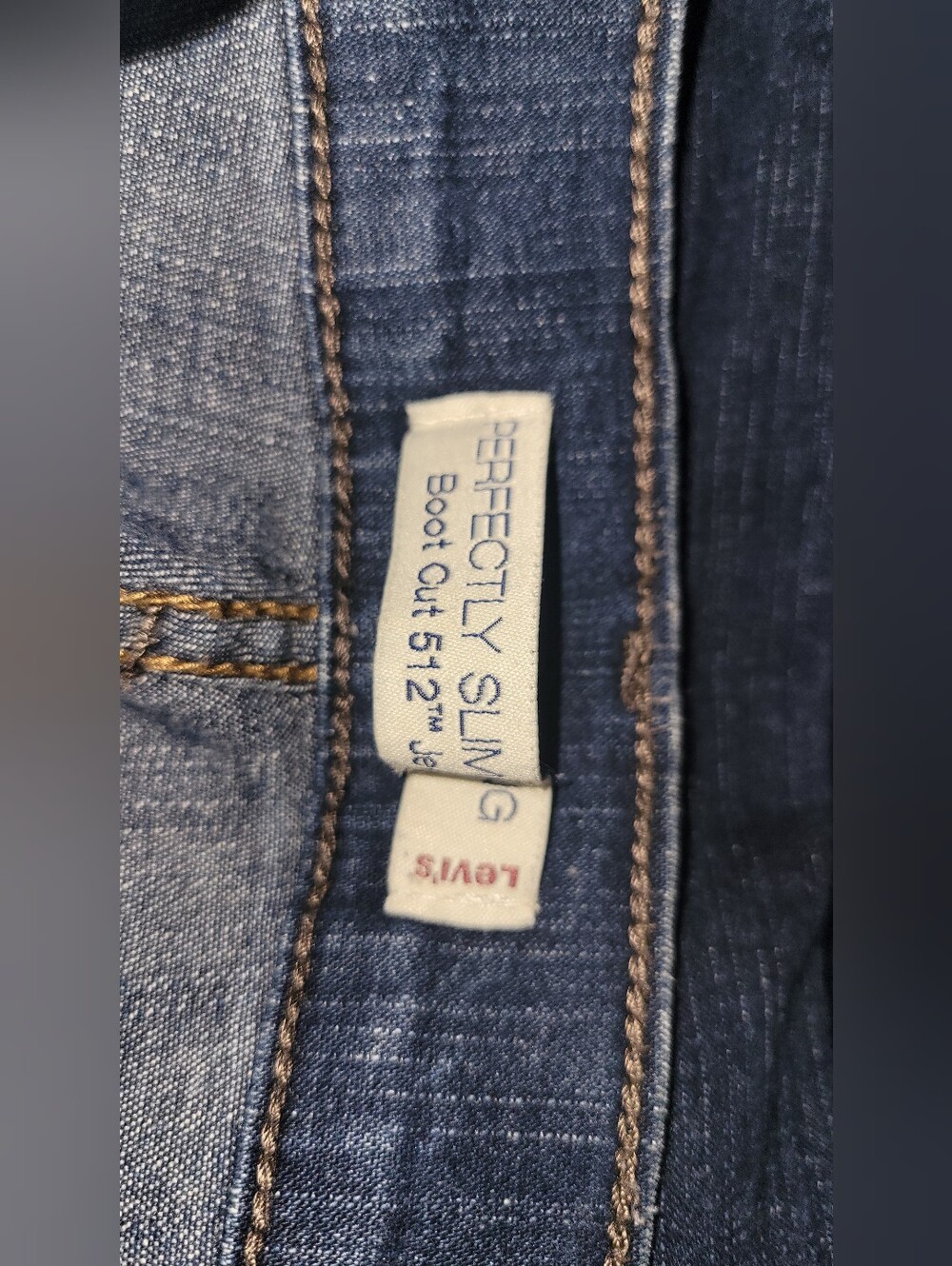 Levi's Dark Blue Wide Leg Jeans - Picture 11 of 14